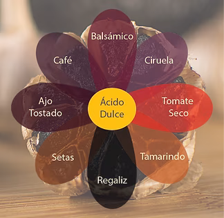 Ajo Negro sabores en guía de uso