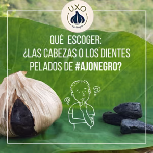 ¿Las cabezas o los dientes de Ajo Negro?
