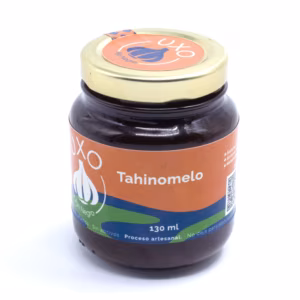 Tahinomelo con ajo negro