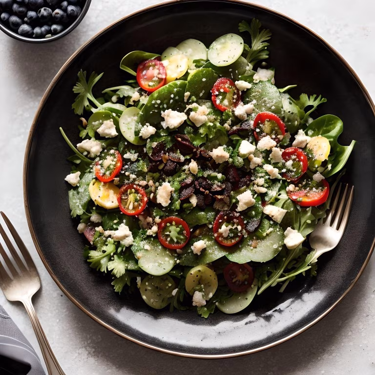 12 -3 Derivado Ensalada verde con vinagreta de Ajo Negro (Medium)