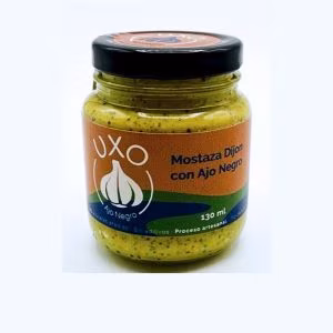 Mostaza de Dijon artesanal con ajo negro