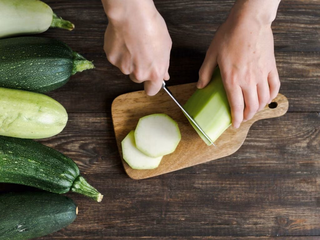 Zucchini harvesting concept